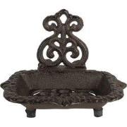 Clayre & Eef Zeepbakje 15x11x11 cm Bruin Metaal