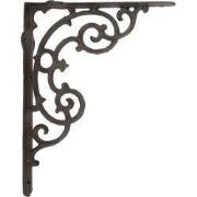 Clayre & Eef Hoekijzer 4x29x22 cm Bruin Metaal