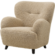 Marley fauteuil teddy lichtbruin