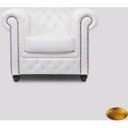 Chesterfield Bank Original Leer | 1 + 2 + 3 zits | Wit | 12 jaar garan...