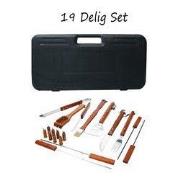BBQ set 19-delig - BBQ accessoires – BBQ gereedschap incl. koffer – RV...