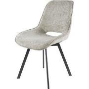 Eetkamerstoel Zand Stof - Swivel Rich - Set van 4