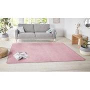 Laagpolig Effen Uni Vloerkleed - Nasty - Lichtroze - 160x240 cm