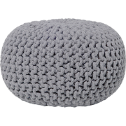 CONRAD S - Poef - Donkergrijs - 40 cm - Katoen
