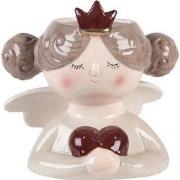 Clayre & Eef Bloempot Engel 17x14x17 cm Beige Keramiek