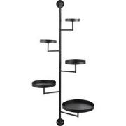 Perry wallrack black - l36xw30xh120cm