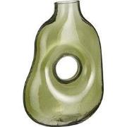 Jay vase glass l. green - l18,5xw10,5xh25cm