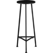 Mica Decorations Adine Plantentafel - H80 x Ø30 cm - Metaal - Zwart