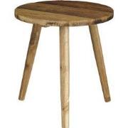 Bold side table recycled wood brown - h35,5xd33cm