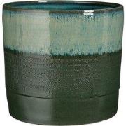 Olof pot round d. green - h24xd26cm
