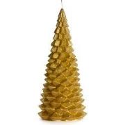 Rustik Lys - Kerstboom kaars Goud L