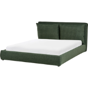 BAJONNA - Tweepersoonsbed - Donkergroen - 160 x 200 cm - Polyester