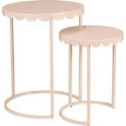 Mica Decorations Lara Bijzettafel - Set van 2 - H51 x Ø40 cm - Metaal ...