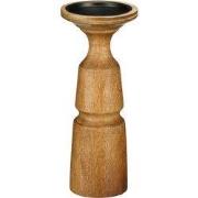 Nino candleholder d. brown FSC 100% - h10xd25cm