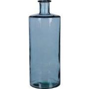 Mica Decorations Guan Fles Vaas - H40 x Ø15 cm - Gerecycled Glas - Bla...