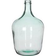 Mica Decorations Diego Fles Vaas - H30 x Ø18 cm - Gerecycled Glas - Tr...