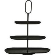 Rama decoration tiered stand black - l48xw20xh55cm