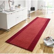 Loper Designer Velours - Lijstmotief / Kader - Laagpolig - Rood - 80x4...