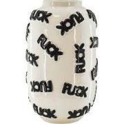 Vase - 'FUCK' - Ceramics - White/Black -  17x17x27cm