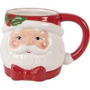 Clayre & Eef Mok Kerstman 300 ml Wit Keramiek