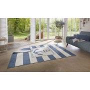 Omkeerbaar Binnen & Buitenkleed - Gandara Anker Blauw/Crème - 80 X 150...