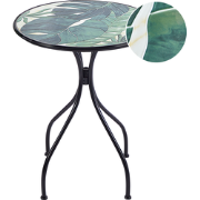 COZZANA - Tuintafel - Zwart - Metaal