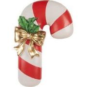 Clayre & Eef Nachtlampje Zuurstok LED 22x8x33 cm Wit Kunststof