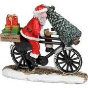 Santa on bicycle l9xb3,5xh7,5 cm