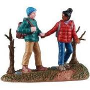 Kerstdorpminiatuur Hiking Couple 12x5x18 cm