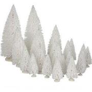 Tree white assorted 21 pieces h22xd8 cm
