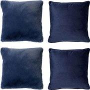 Dutch Decor KUSSENSET - 4-delig Soft Textures 45x45 cm - inclusief bin...