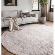 Rond vintage Vloerkleed Aila Zand/Beige - Polypropyleen - Rond 160 Ø -...
