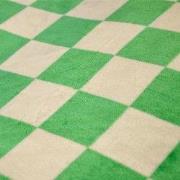 Zydante® Dekbedovertrekset Chess Fleece Groen 140x200/220 met 1 Kussen...