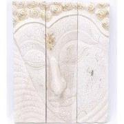 Fine Asianliving Boeddha Houten Paneel Handgemaakt 3D Wanddecoratie