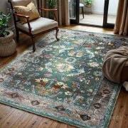 Tapijtenloods Picasso Pablo Vintage Vloerkleed Groen / Multi Laagpolig...