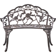 PIURA - Tuinbank - Donkerbruin - Aluminium