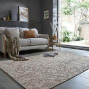 Laagpolig vloerkleed - Connely - Wasbaar - Beige - 155x230 cm