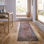 Laagpolig Wasbaar Loper - Cyra - Rood 60x230cm - 60x230 cm