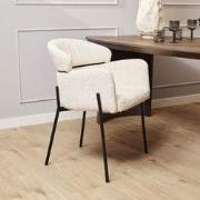 Starfurn Eetkamerstoel Otis | White | Met armleuning - set van 2