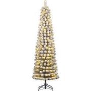 Black Box Trees Charlton Smalle Kunstkerstboom met Warm Witte LED Verl...