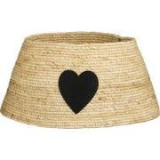 Mica Decorations Kerstboomrok met Hart - L50 x B50 x H26 cm - Maïsblad...