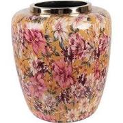 Clayre & Eef Vaas Ø 33x36 cm Geel Metaal