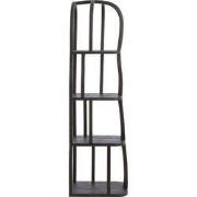 Light&living Kast open 53x40x175 cm LOWE hout mat donker roodbruin