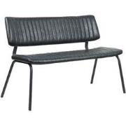 LABEL51 Eetkamerbank Gusto - Zwart - PU-Leder - 120 cm