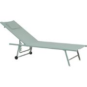 SORONI - Ligstoel set van 2 - Groen/Lichtgroen - Staal