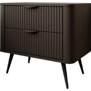 Meubella - Nachtkastje Lima - Zwart - 63 cm
