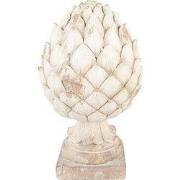 Clayre & Eef Decoratie Ornament Dennenappel Ø 23x41 cm Beige Keramiek