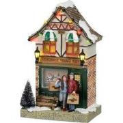 Christmas village shop battery operated l12,5xb8,5xh20,5 cm