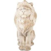 Clayre & Eef Decoratie Beeld Leeuw 50x30x62 cm Beige Keramiek