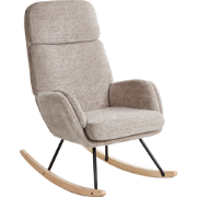 KVELIA - Schommelstoel - Taupe - Polyester